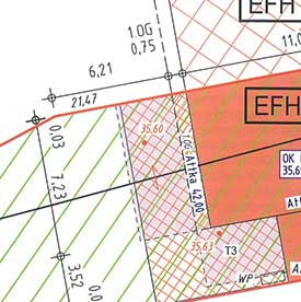 Teilungsgrenzen im Lageplan als Grundlage der zu erteilenden Baugenehmigung – Baulasten